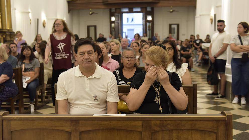 Tristeza y emoción en la misa para homenajear a Fernando Báez Sosa