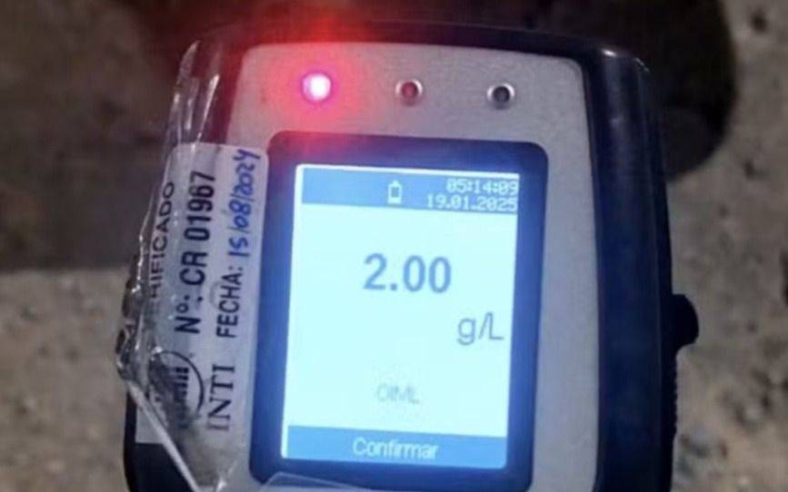 Manejaba "hasta las manos": verano con más de 1500 test positivos en las rutas argentinas