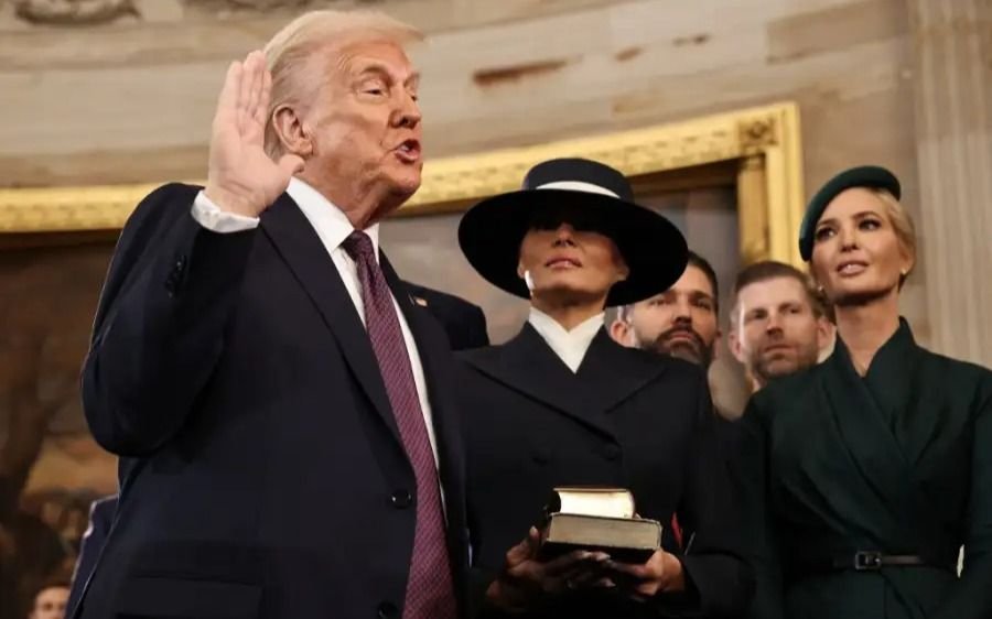 El look de Melania Trump con un sombrero del que todos hablaron
