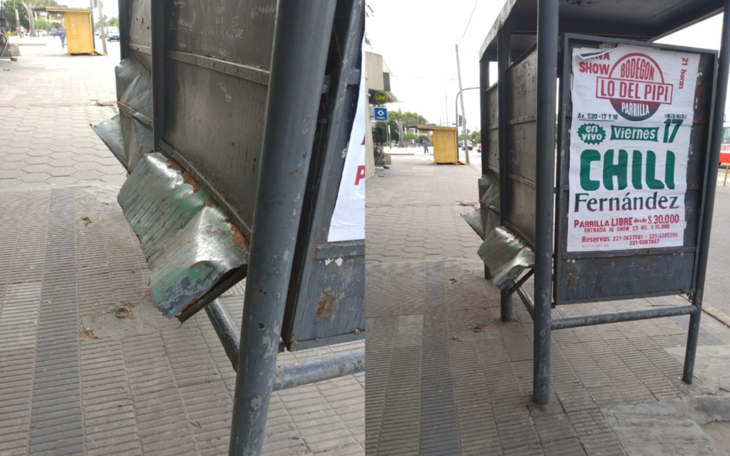 “Estado deplorable”: vecinos denuncian el mal estado de una parada de colectivo