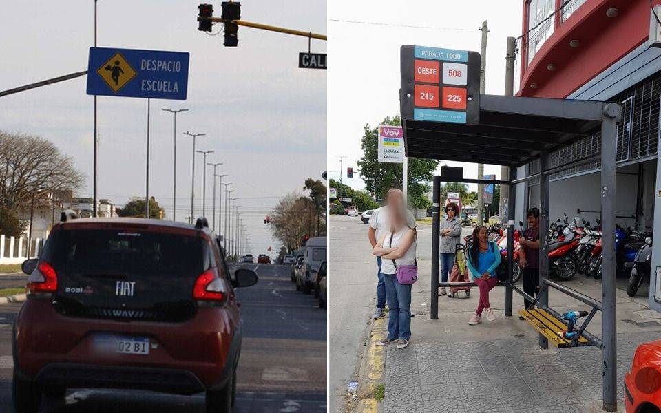Onda verde: reseñalizaron las paradas de micros en la Avenida 44 en La Plata