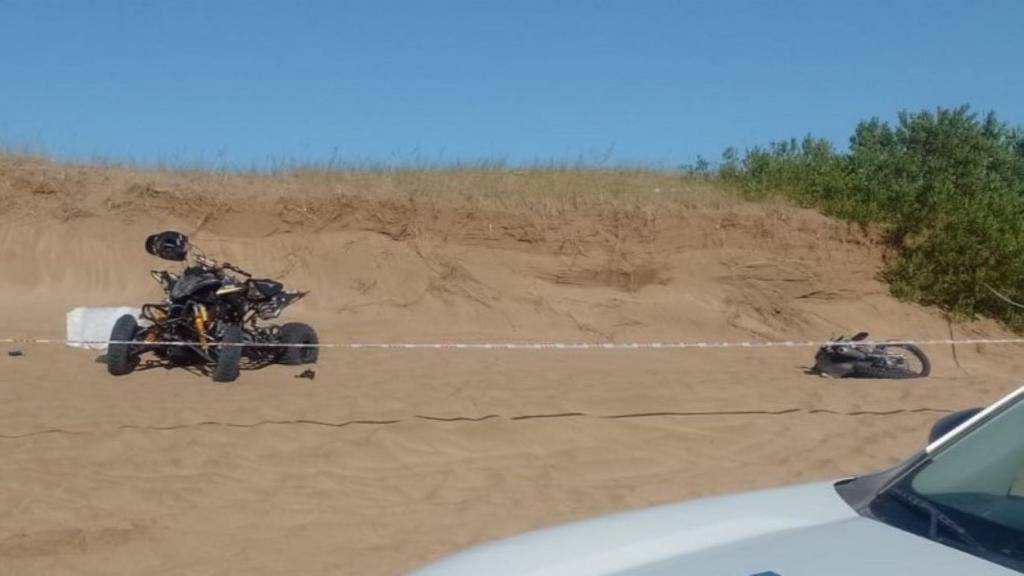 Trágico accidente entre una moto y un cuatriciclo