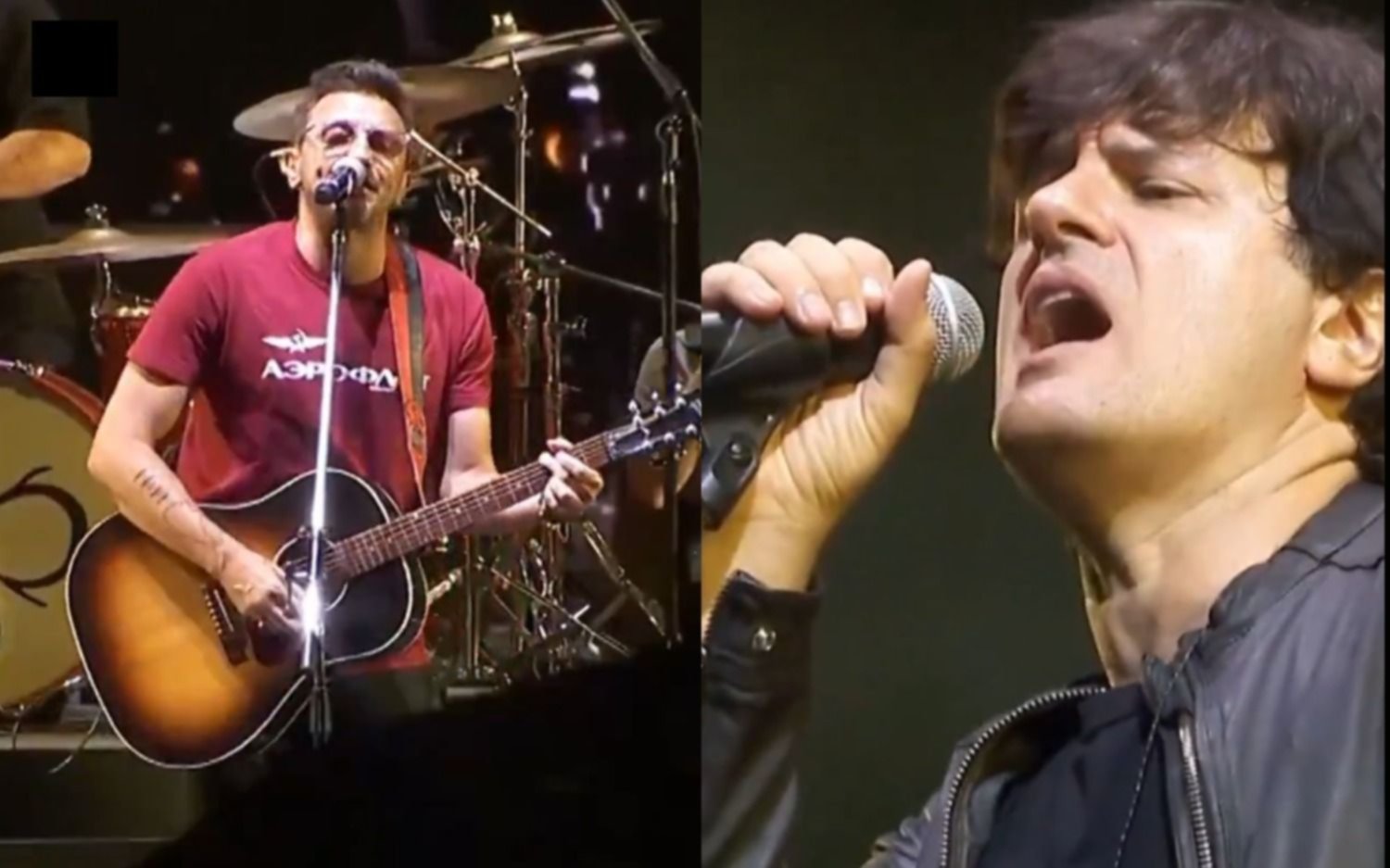 Emiliano Brancciari, de No Te Va Gustar, cantó junto a Los Piojos en el Estadio Único