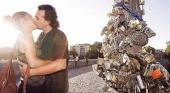 Candados que enlazan el amor