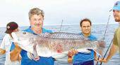 Buena pesca "vertical" en aguas marplatenses