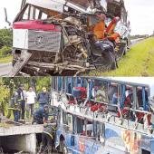 Cinco muertos y 14 heridos por choque frontal en la ruta 9