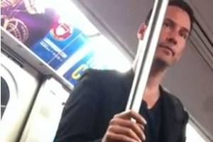 El video de Keanu Reeves en el subte, furor en las redes