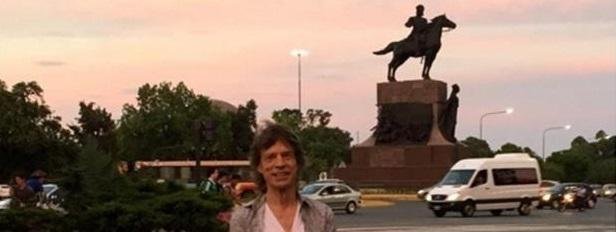 Antes del show en La Plata, Mick Jagger salió a pasear por Palermo