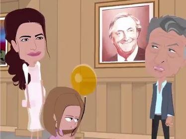 El video de Macri sacando el cuadro de Néstor que Tinelli subió a Twitter