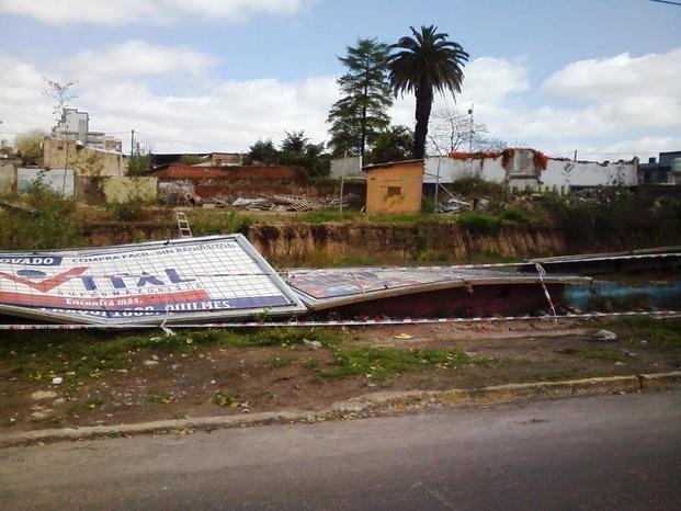 El viento también azotó Quilmes