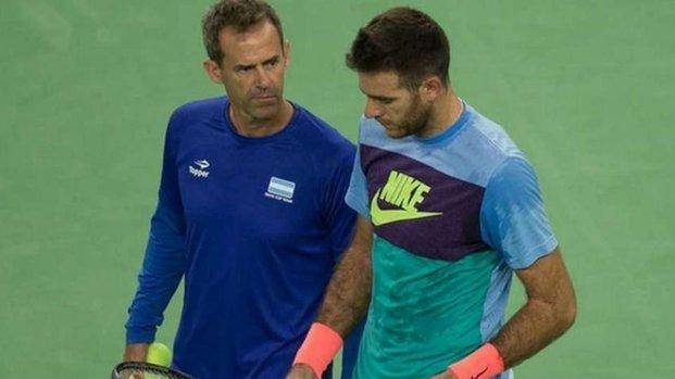 Delpo cenó con el equipo de Copa Davis