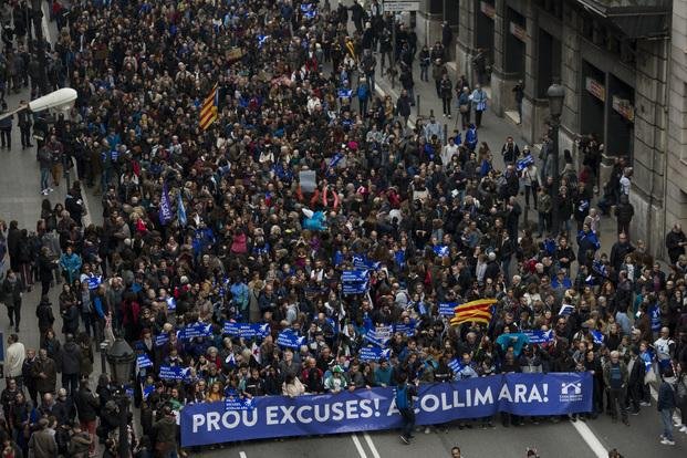 Barcelona salió a la calle en defensa de los inmigrantes