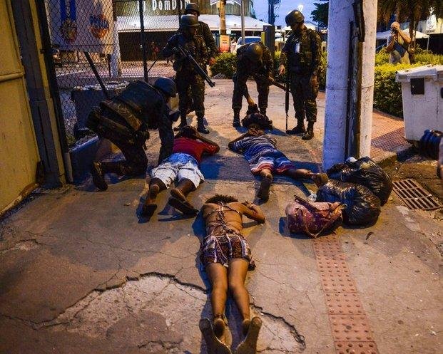 Ola de crímenes por una huelga policial en Brasil