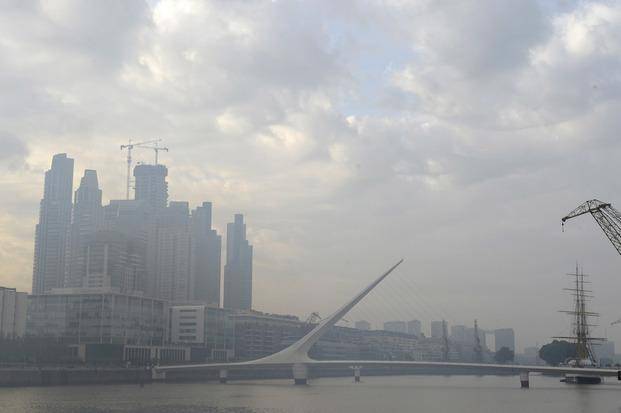 El humo llego hasta las zonas urbanas