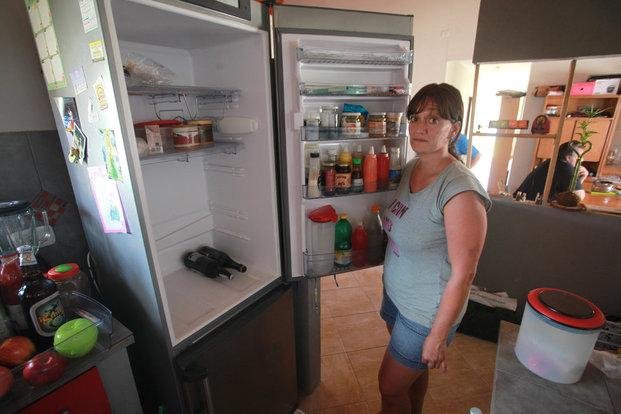 “Perdí todo lo que tenía en la heladera; estoy desesperada”
