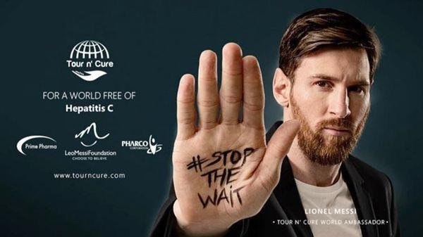 Messi revolucionó Egipto: fue a promocionar una campaña contra la Hepatitis C