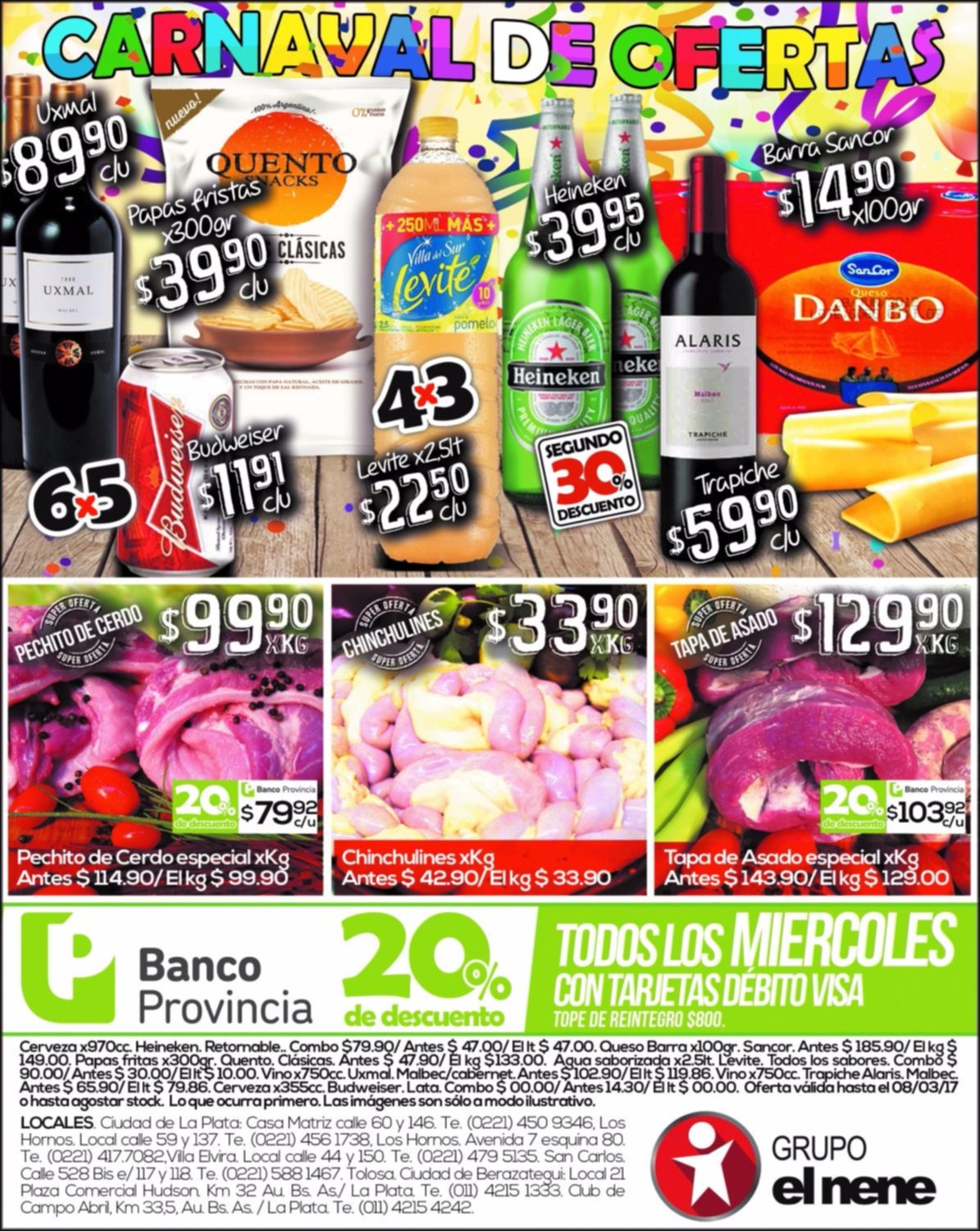 Esta semana, Carnaval de ofertas en el Grupo El Nene
