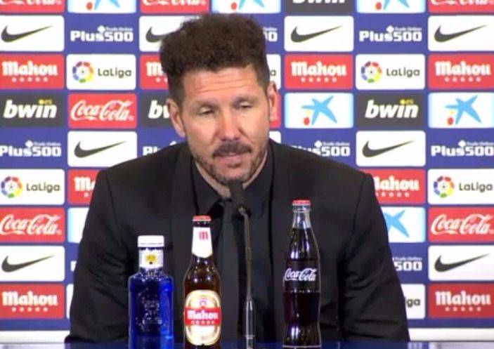 Simeone: "Barcelona se llevó un resultado inmerecido"