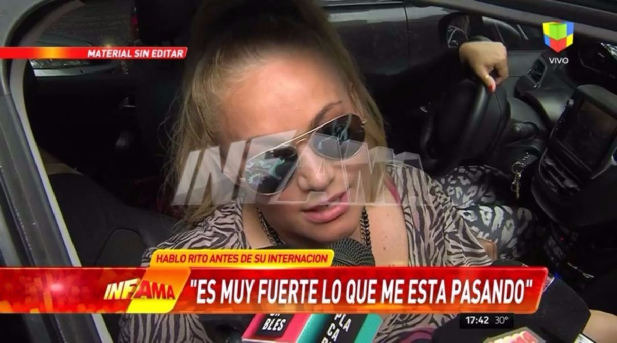 Ritó habló antes de volver a internarse por sus adicciones