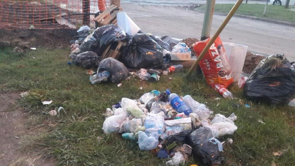 La basura que se acumula en la calle, un reclamo cotidiano