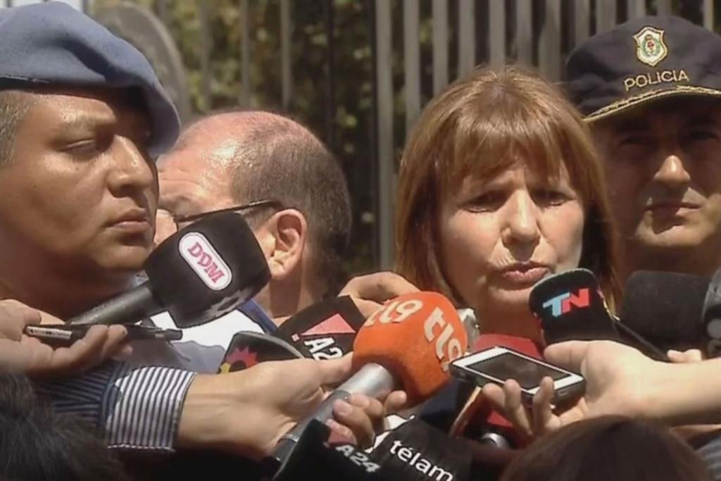 Bullrich: “Está cambiando la doctrina que decía que policía que disparaba iba preso”