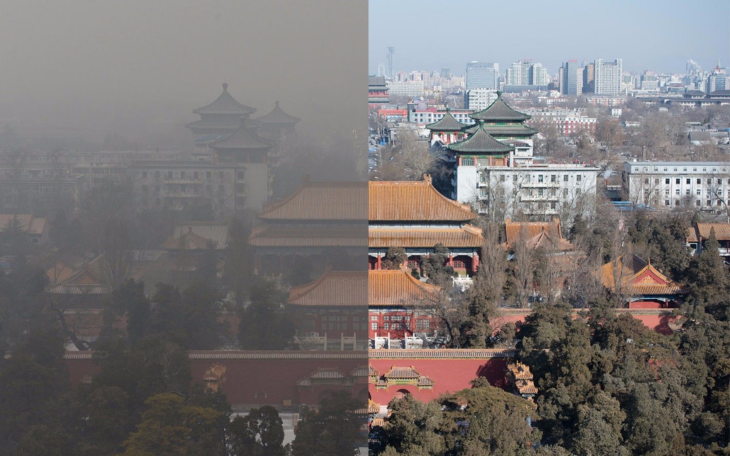 China avanza: después de cinco años Beijing logró un mes entero libre de smog