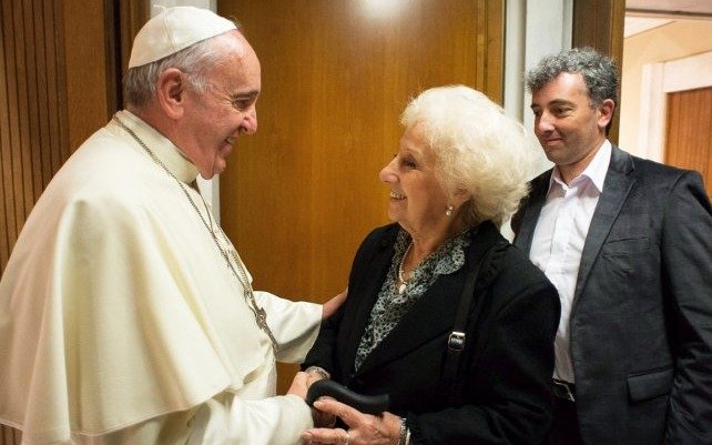 "El Papa está preocupado por Argentina" dijo Estela de Carlotto tras reunión con Francisco
