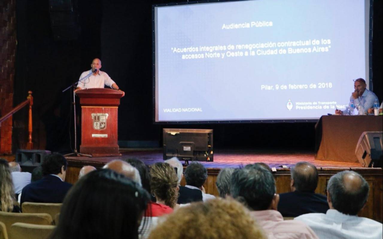 Ducoté participó de la audiencia pública para la renegociación del contrato de la autopista
