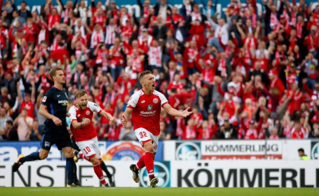 El Mainz del ex tripero De Blasis, ante Hertha