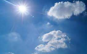 Nubes, sol y temperatura agradable