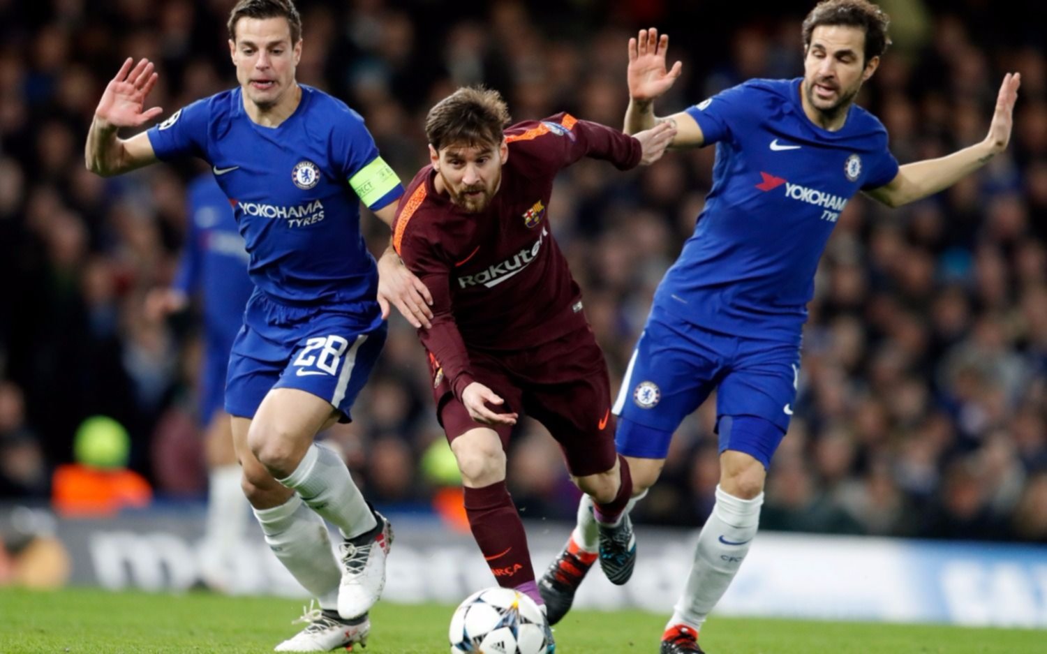 Con gol de Messi, Barcelona rescató un empate ante Chelsea por la Champions