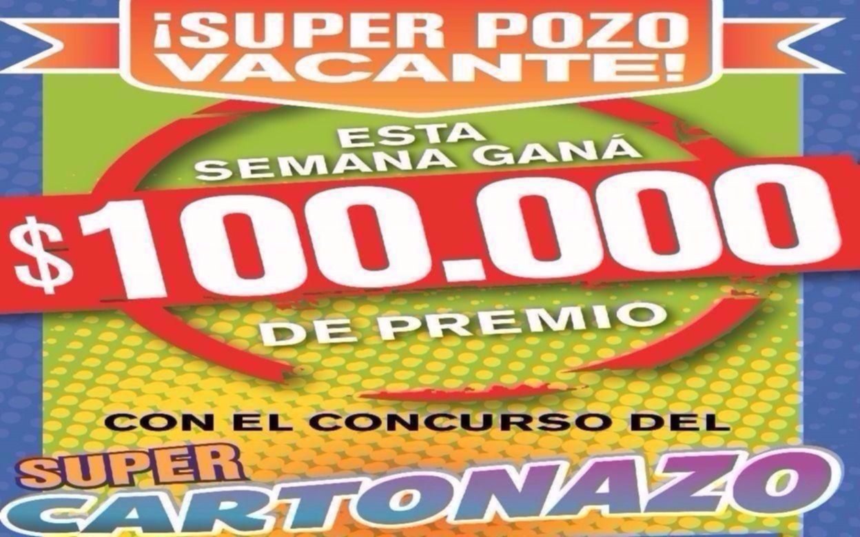 El Cartonazo quedó vacante y para la nueva ronda se viene un pozo doble por $100 mil