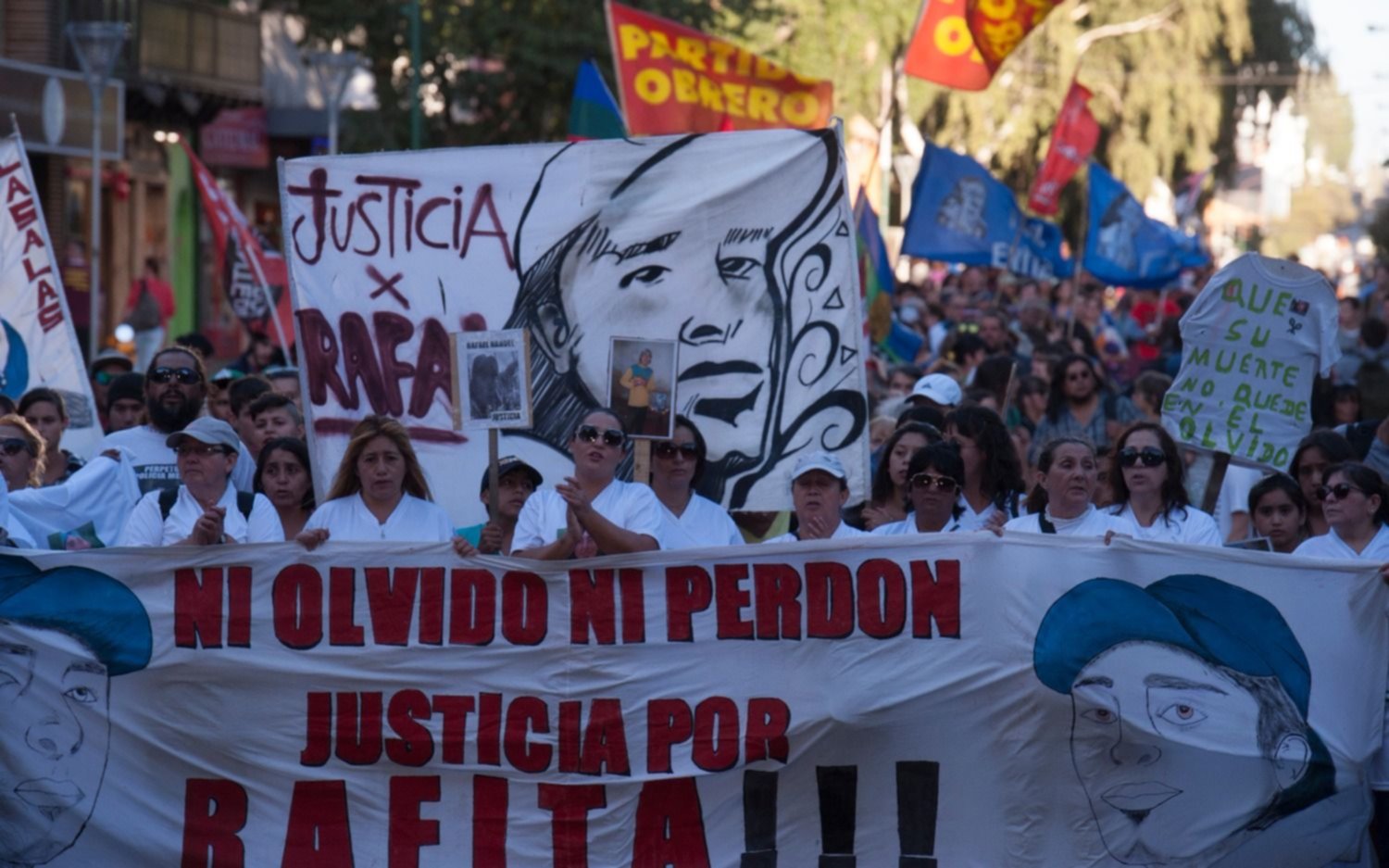 Marcha en Bariloche a tres meses de la muerte de Rafael Nahuel