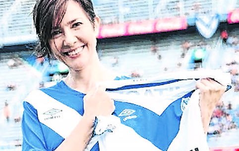 Cristina Pérez se dio el gusto de ser la voz del estadio de Vélez