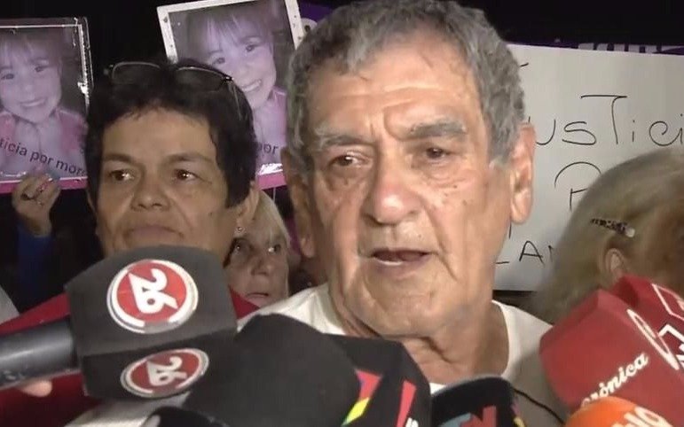 Consternado, el abuelo de la niña expresó que "es inexplicable lo que pasó"