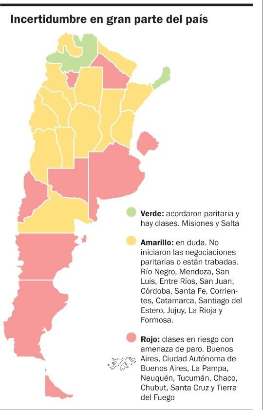 Ctera definirá el viernes si hace un paro docente a nivel nacional