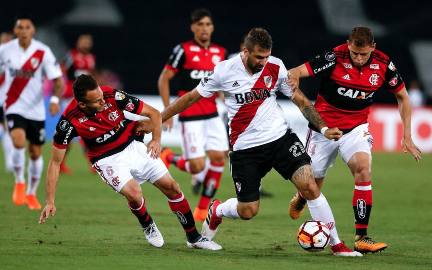 River empató 2 a 2 con Flamengo por la Libertadores
