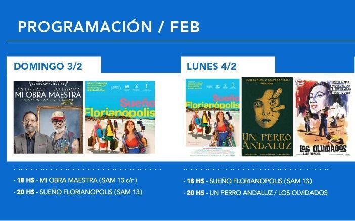 Comienzan las proyecciones en el Espacio INCAA