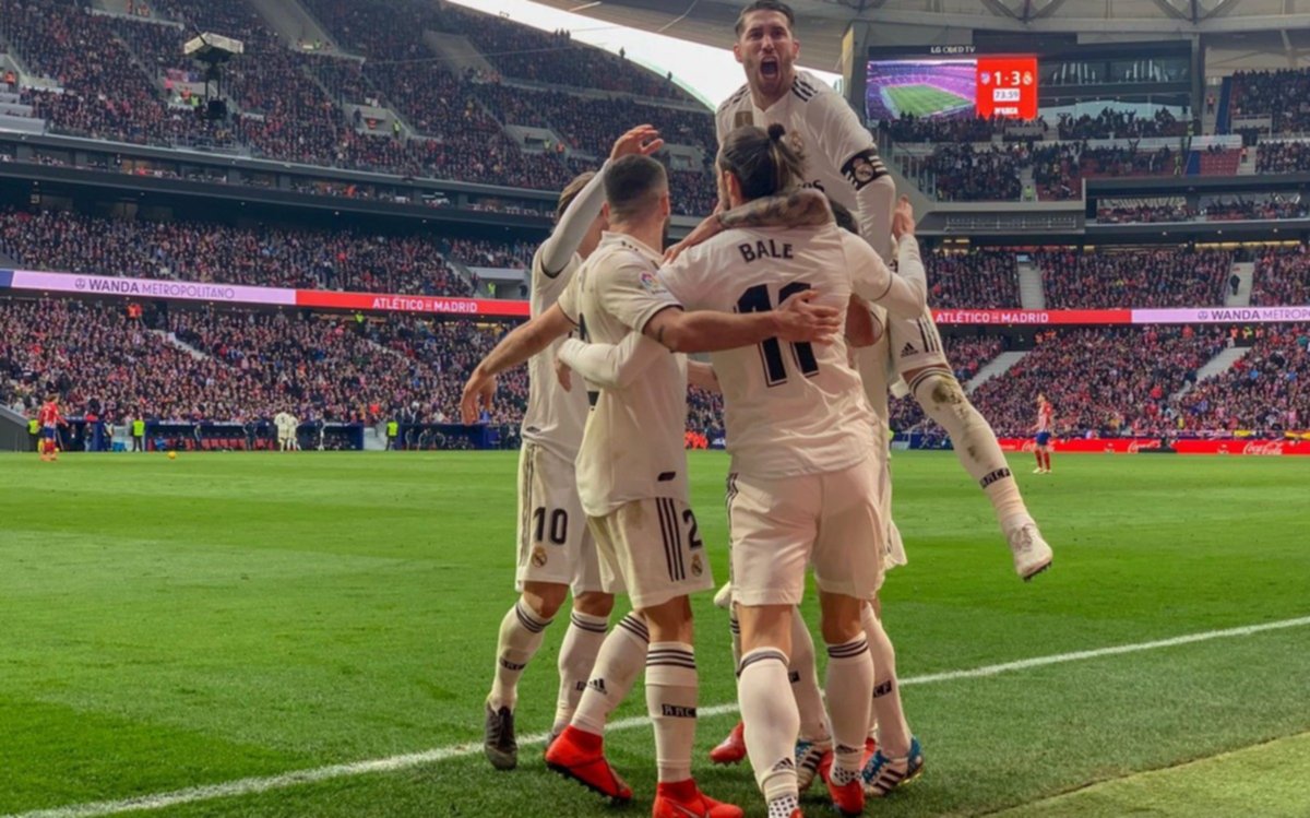 El Madrid de Solari derrotó al Atlético de Simeone y ahora es escolta del Barcelona