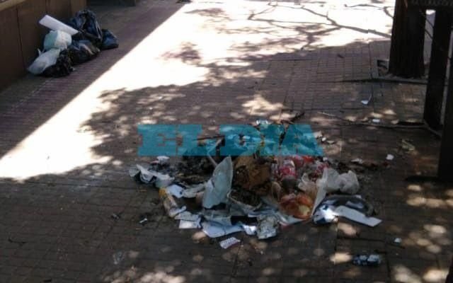 Malestar por basura en la vereda de 48 entre 5 y 6