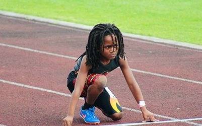 "Blaze": el niño que "vuela" y ya es comparado con Usain Bolt