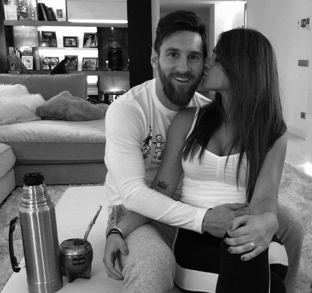 Messi y Anto, mensajes cruzados y muy cursis