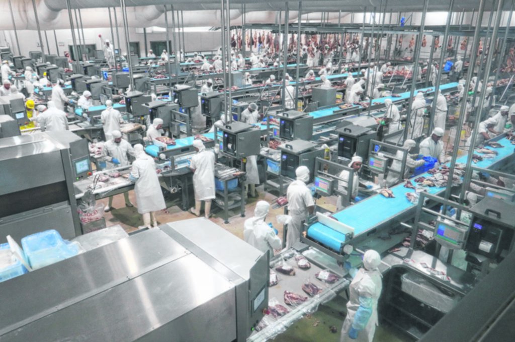 En Gorina, el frigorífico se destaca como el mayor exportador de carne del país