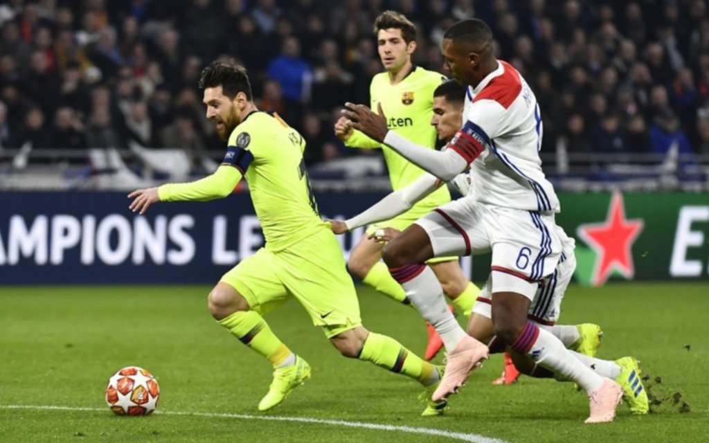 Barcelona empató sin goles con el Olympique de Lyon en Francia