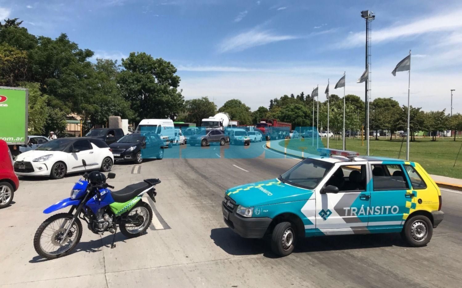 Se levantó el piquete de carreros en la rotonda y se normaliza el tránsito hacia la Autopista