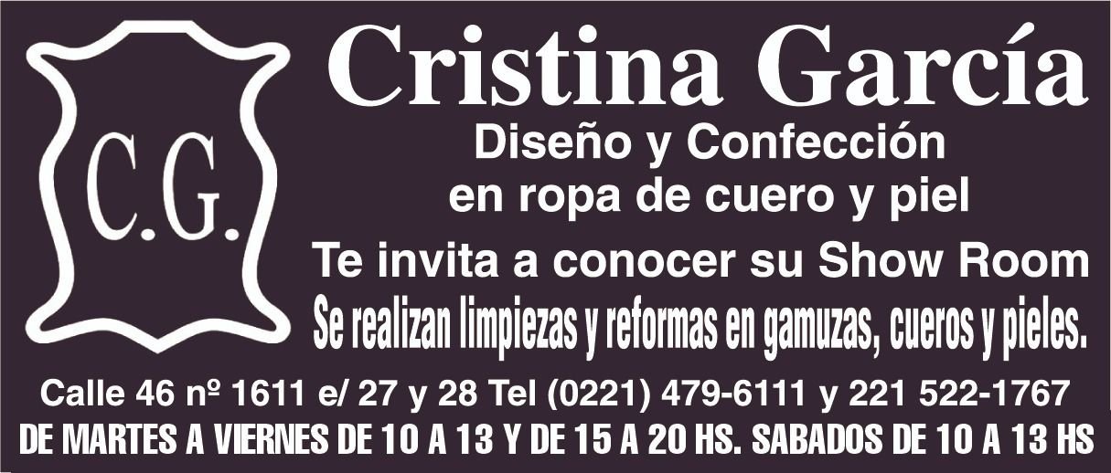 Cristina García te espera a conocer su showroom