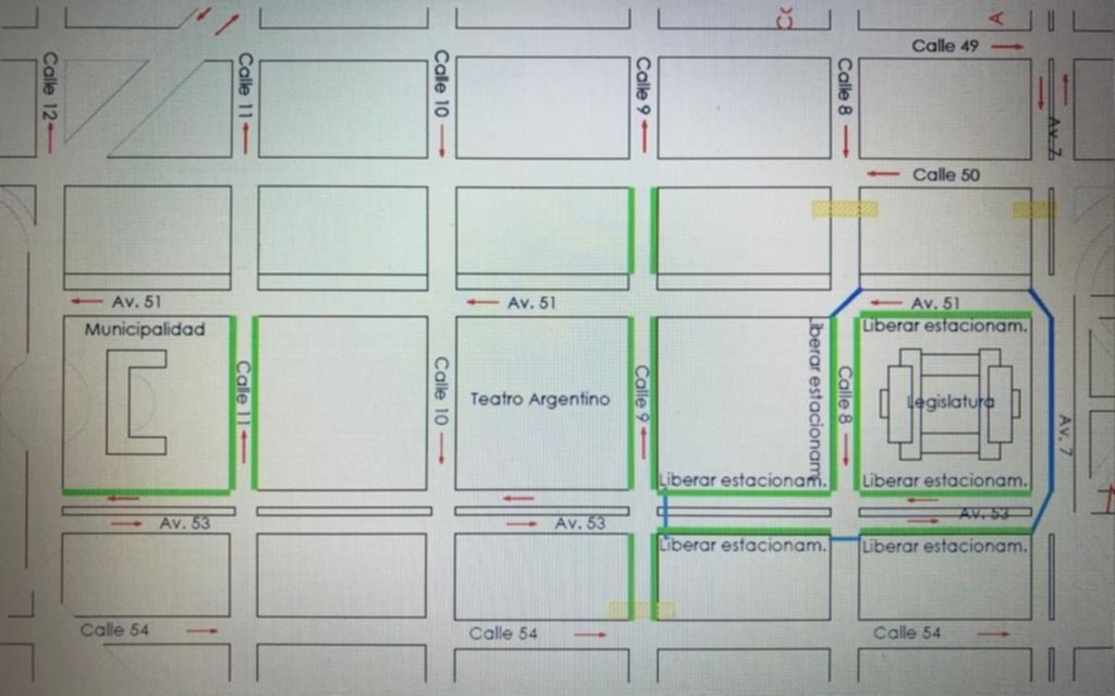 Mañana habrá cortes de calle por la apertura de la Legislatura y el Concejo Deliberante