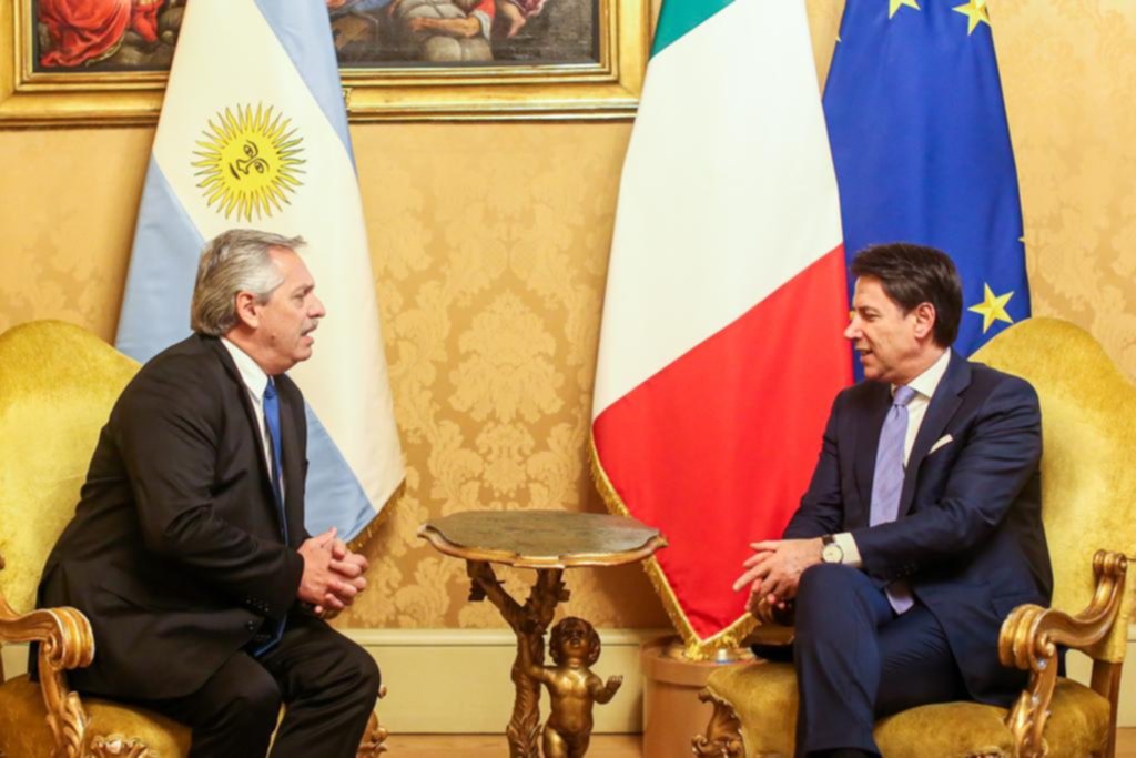 Alberto Fernández se reunió con el primer ministro de Italia