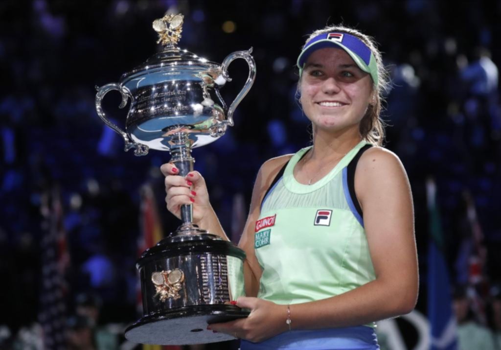 Kenin ganó su primer grande en Australia, al vencer a Muguruza