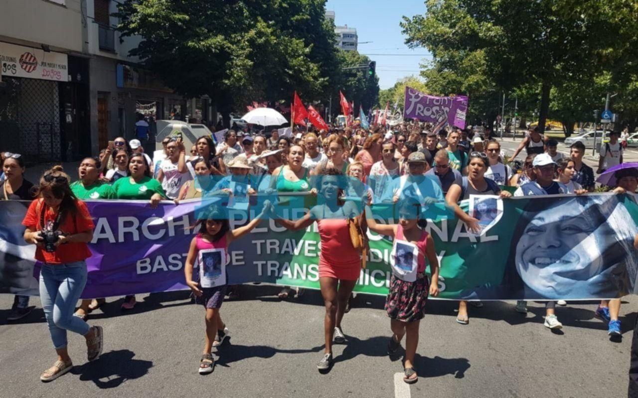 Marcharon para pedir Justica por el crimen de una trans en la zona Roja